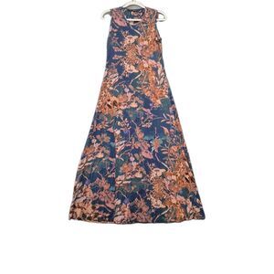Peruvian Connection Women's Sleevless Semi-Fitted Favara Maxi-Dress Medium